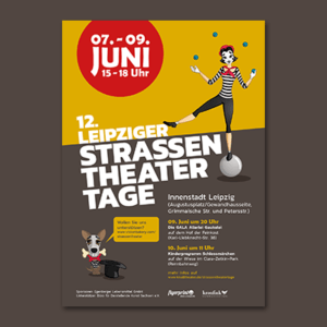 Plakat 12. Leipziger Straßentheater